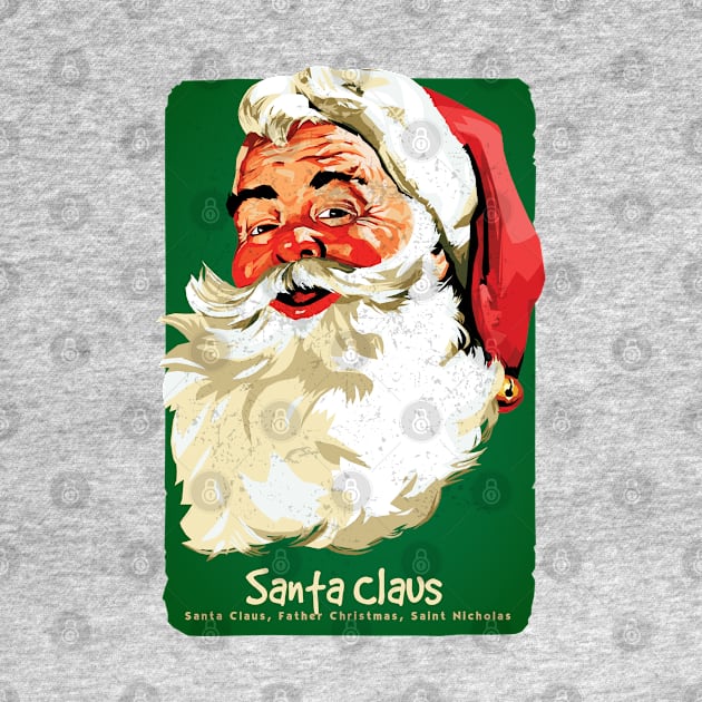 Santa Claus Father of Christmas by KewaleeTee